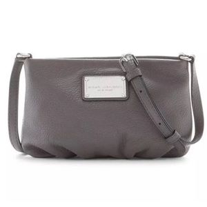 Marc Jacobs Percy Gray Leather Crossbody Bag